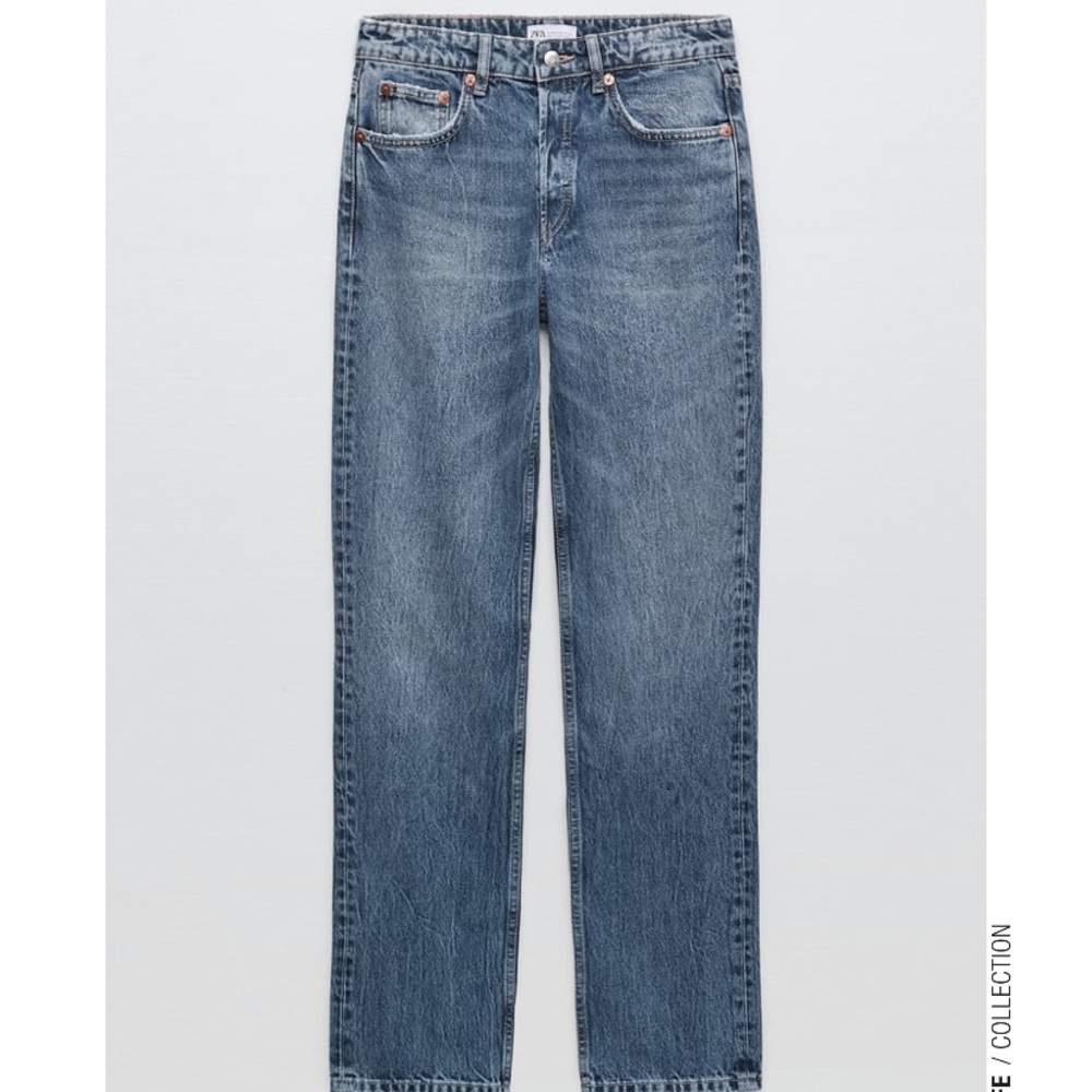 Zara straight leg high waist